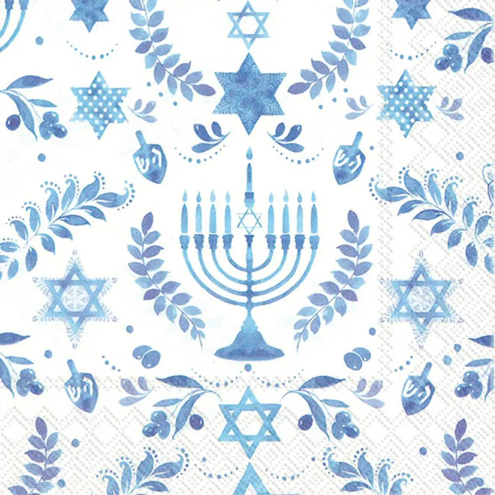 Hanukkah Paper Cocktail Napkins Pack of 20 Boston International