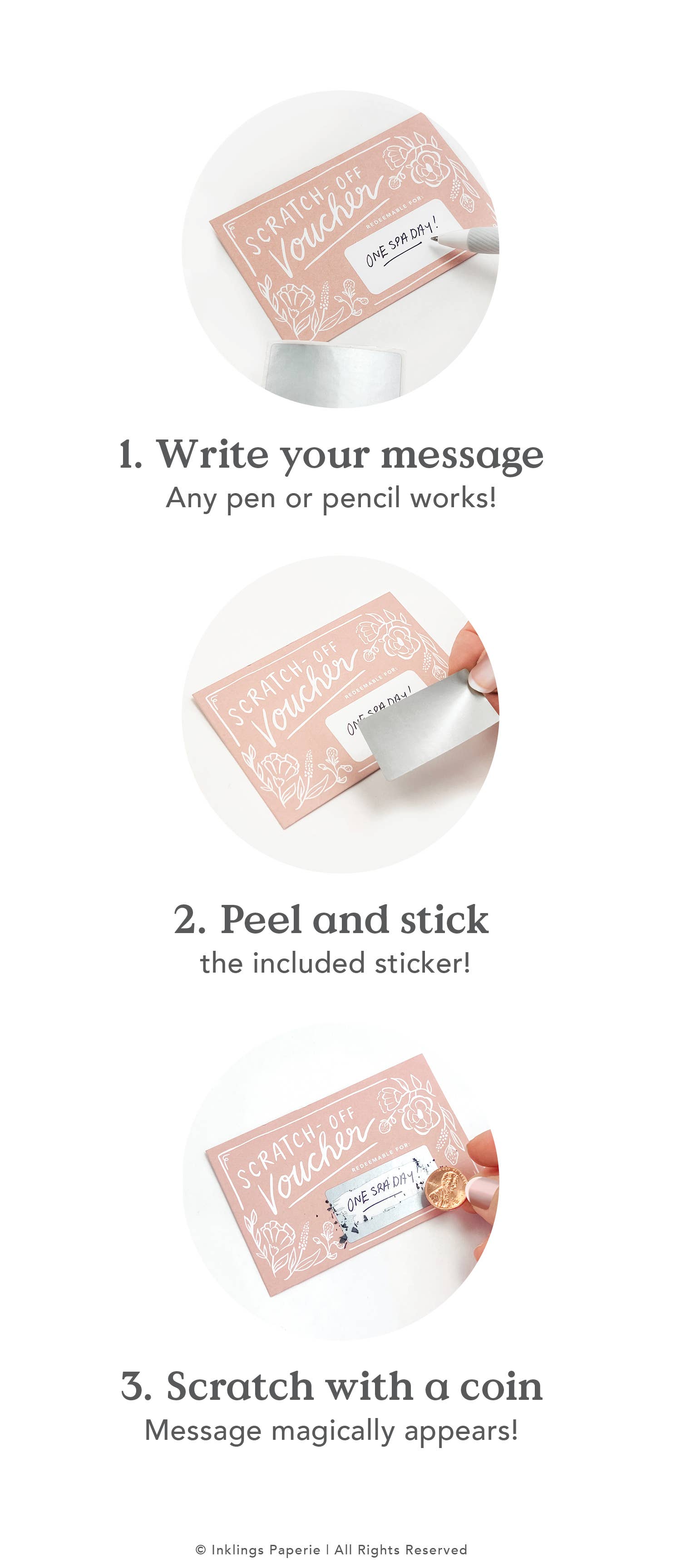 Floral Scratch-off Vouchers