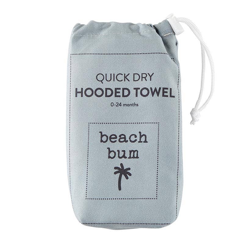 Quick Dry Beach Towel with Hood - Beach Bum