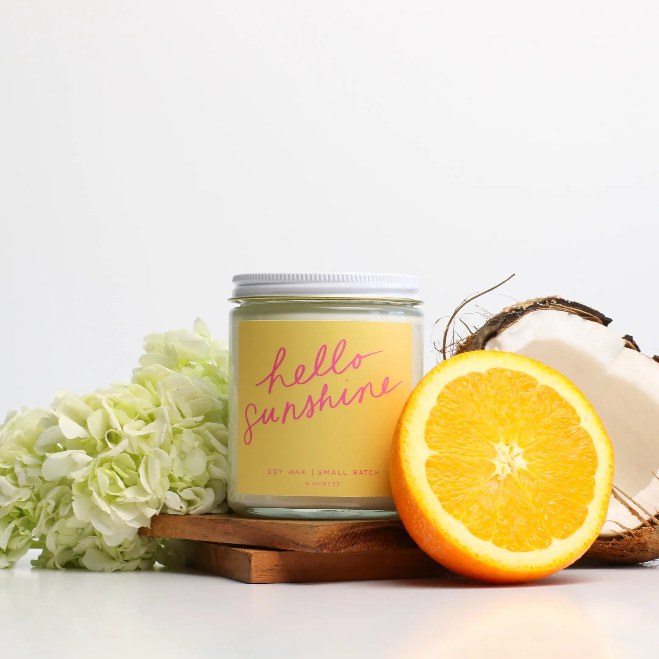 Hello Sunshine - 8oz Soy Candle Poured Goods