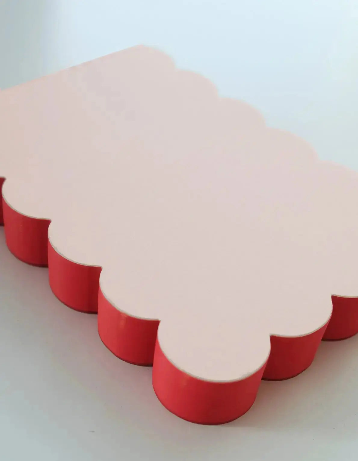 Scalloped Shaped Notepad | Peach + Persimmon Edge Idlewild Co.