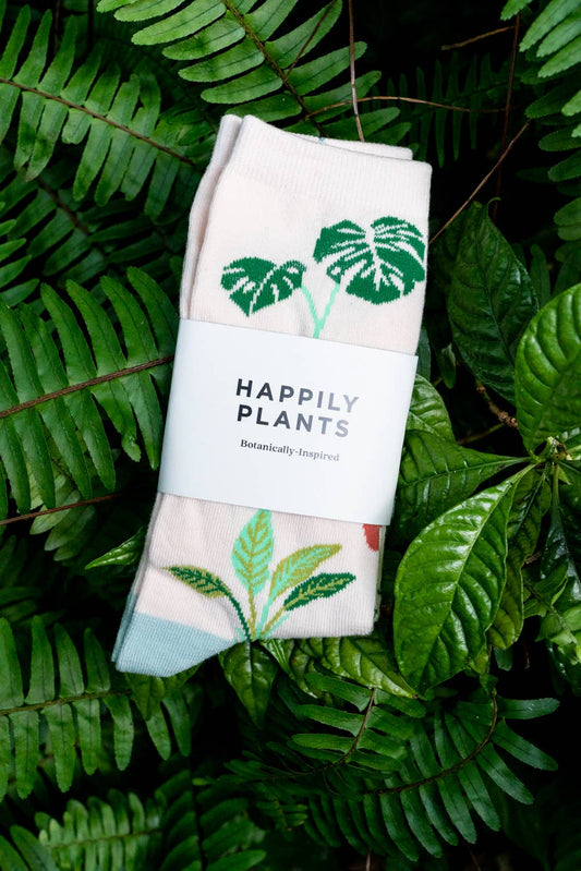 Plant Socks - Cotton Blend Happily Plants