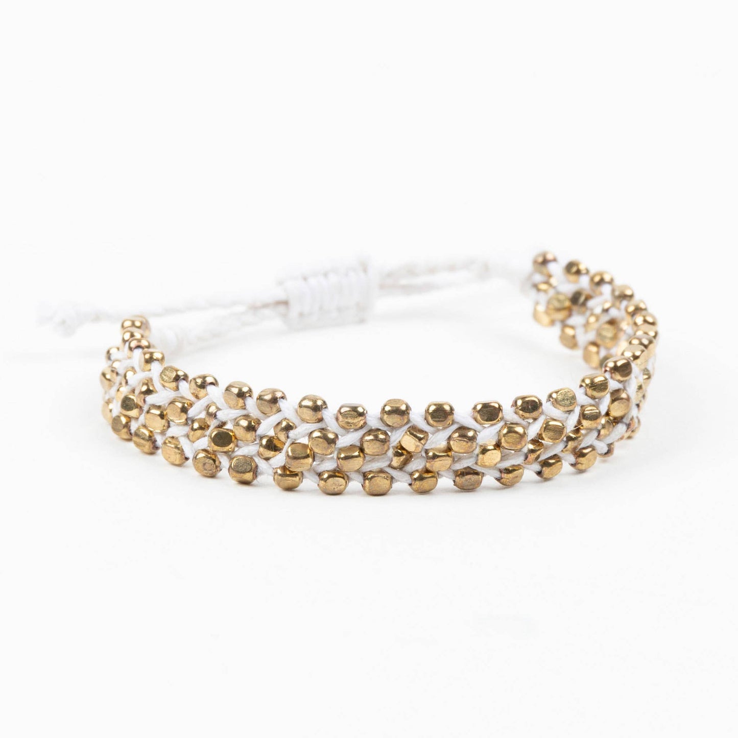 Zoraya Two-Tone Beaded Adjustable Bracelet