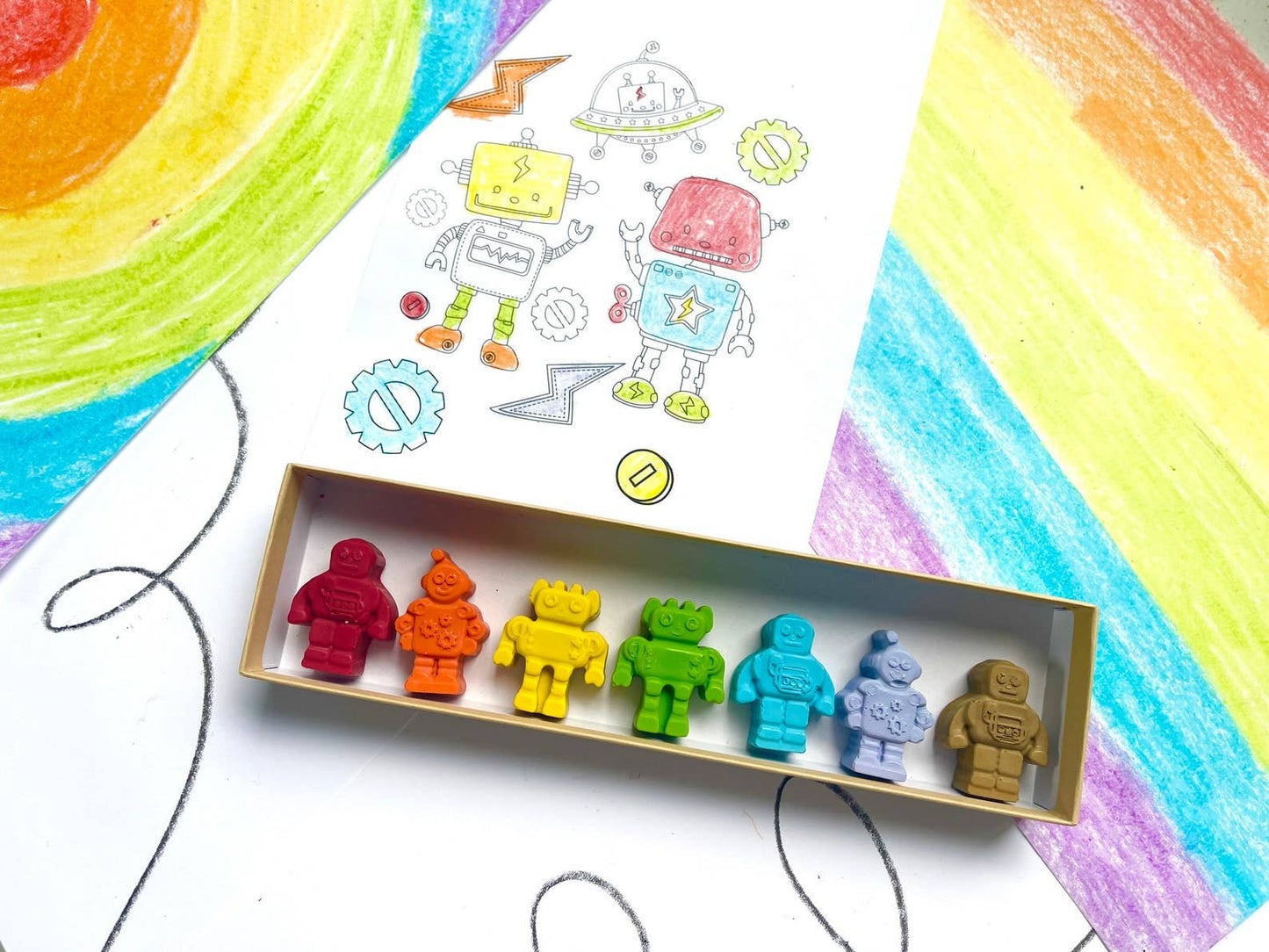 Robot Crayons Gift Box