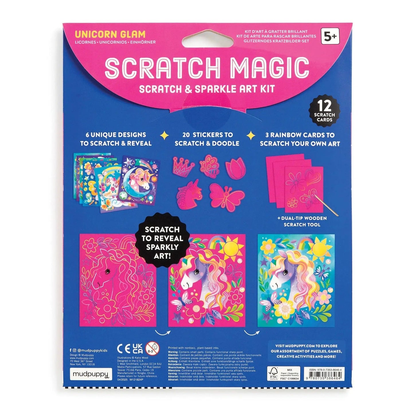 Unicorn Glam Scratch Magic Chronicle Books