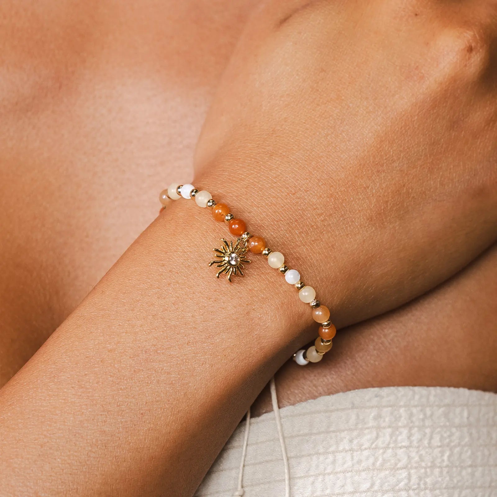 Always Sunny Florida Charm Bracelet Lotus and Luna