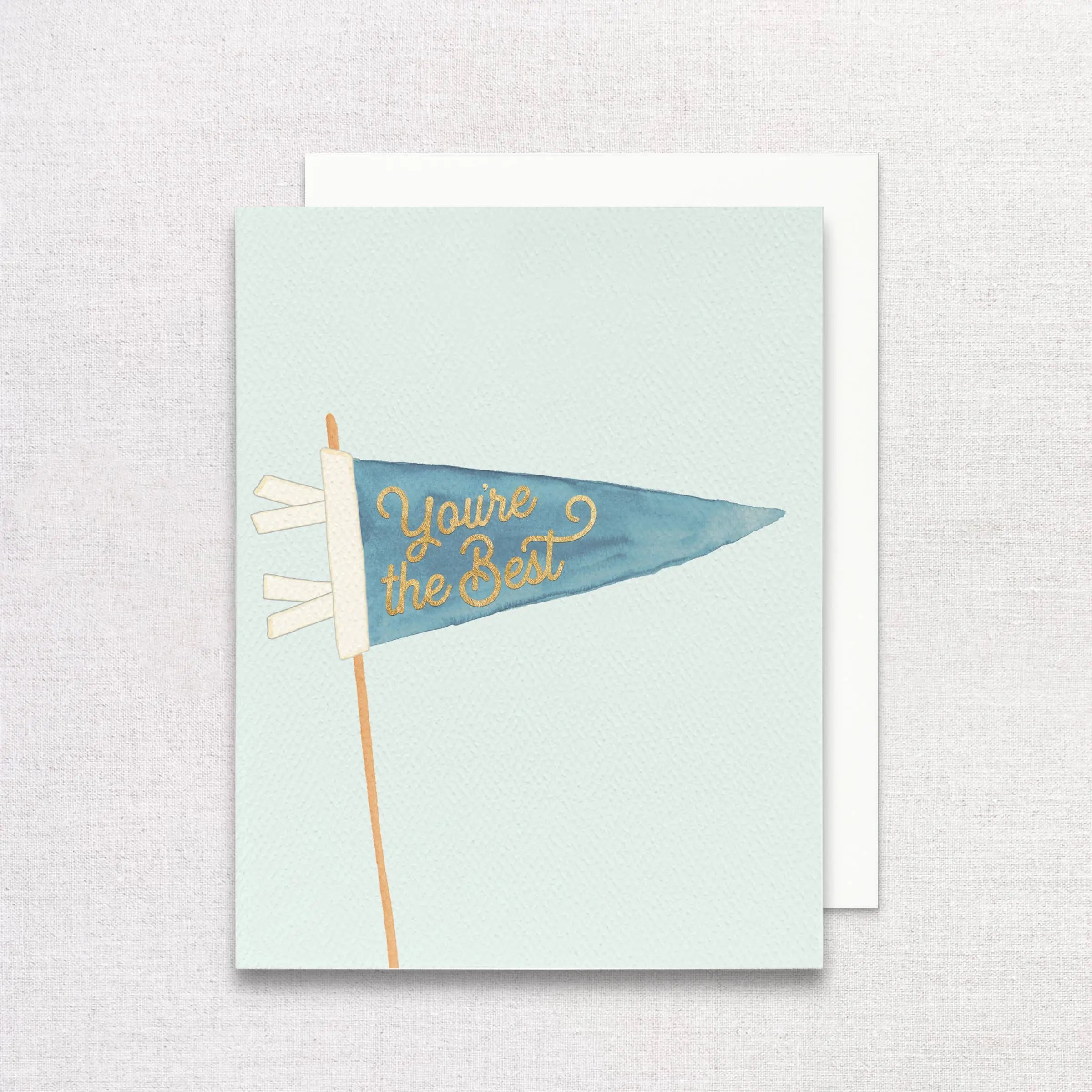 You're The Best Greeting Card | Gold Foil Thank You Card Gert & Co