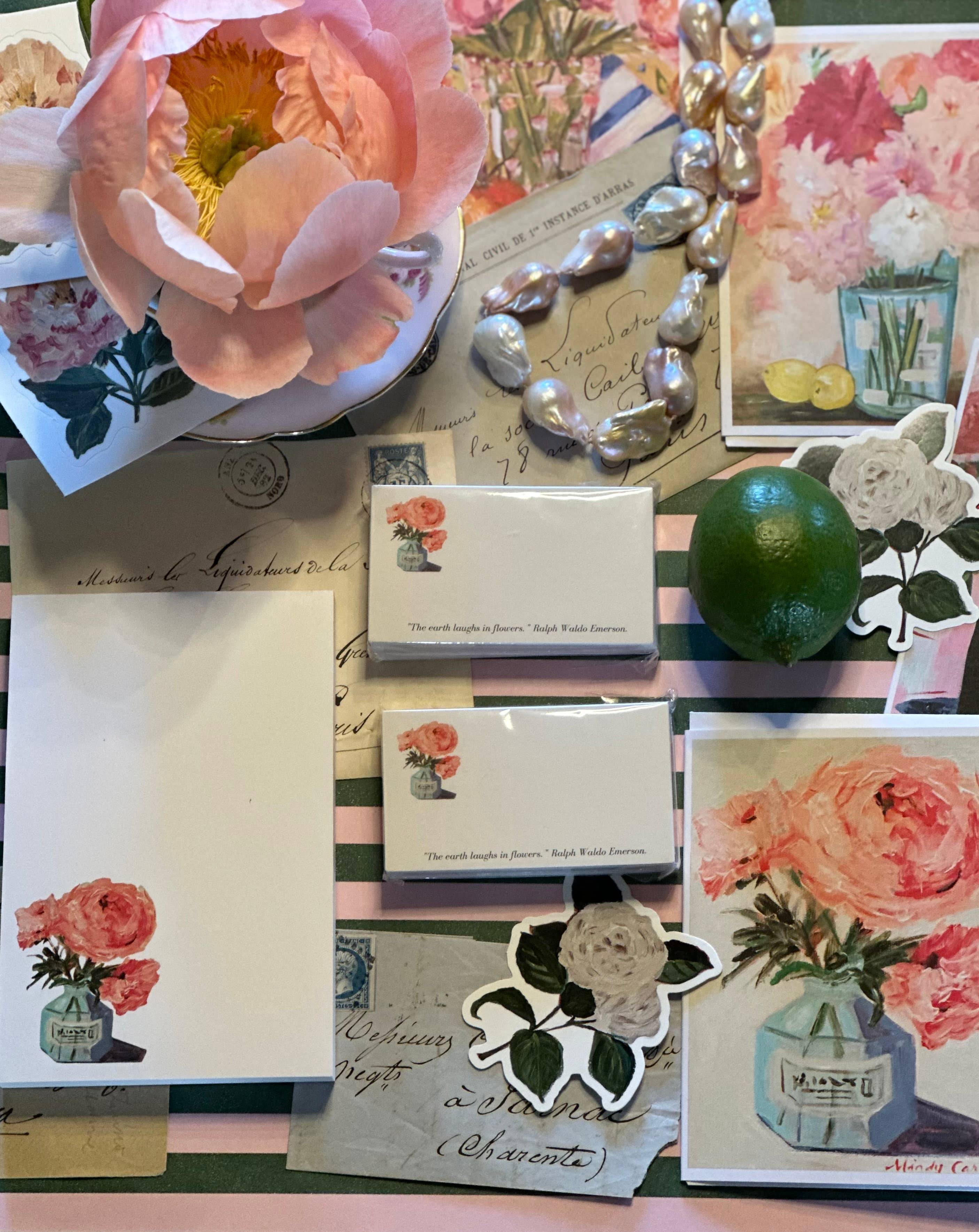 Peonies Greeting Card