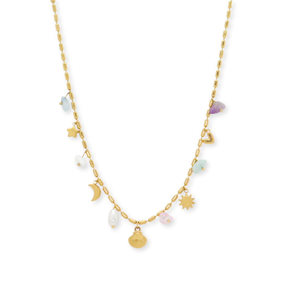 Coastal Charms Necklace SALTY CALI