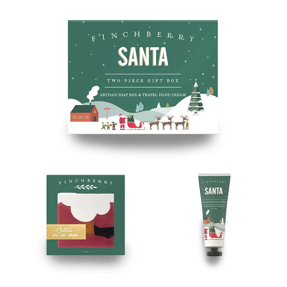 Santa 2 Pc Bath & Body Holiday Gift Set FinchBerry