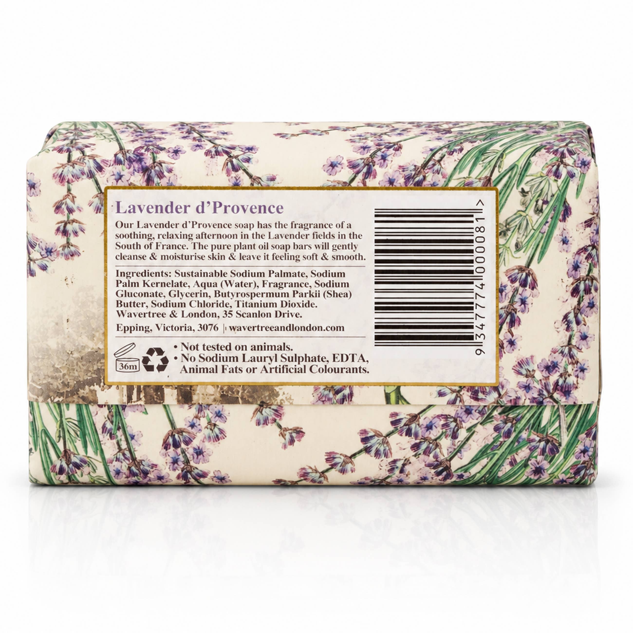 Lavender D'Provence Luxury Soap Bar