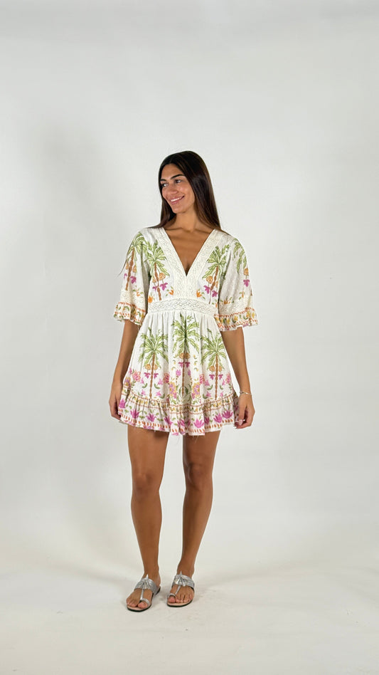 Isla Mauve Mini Dress Z & L Europe