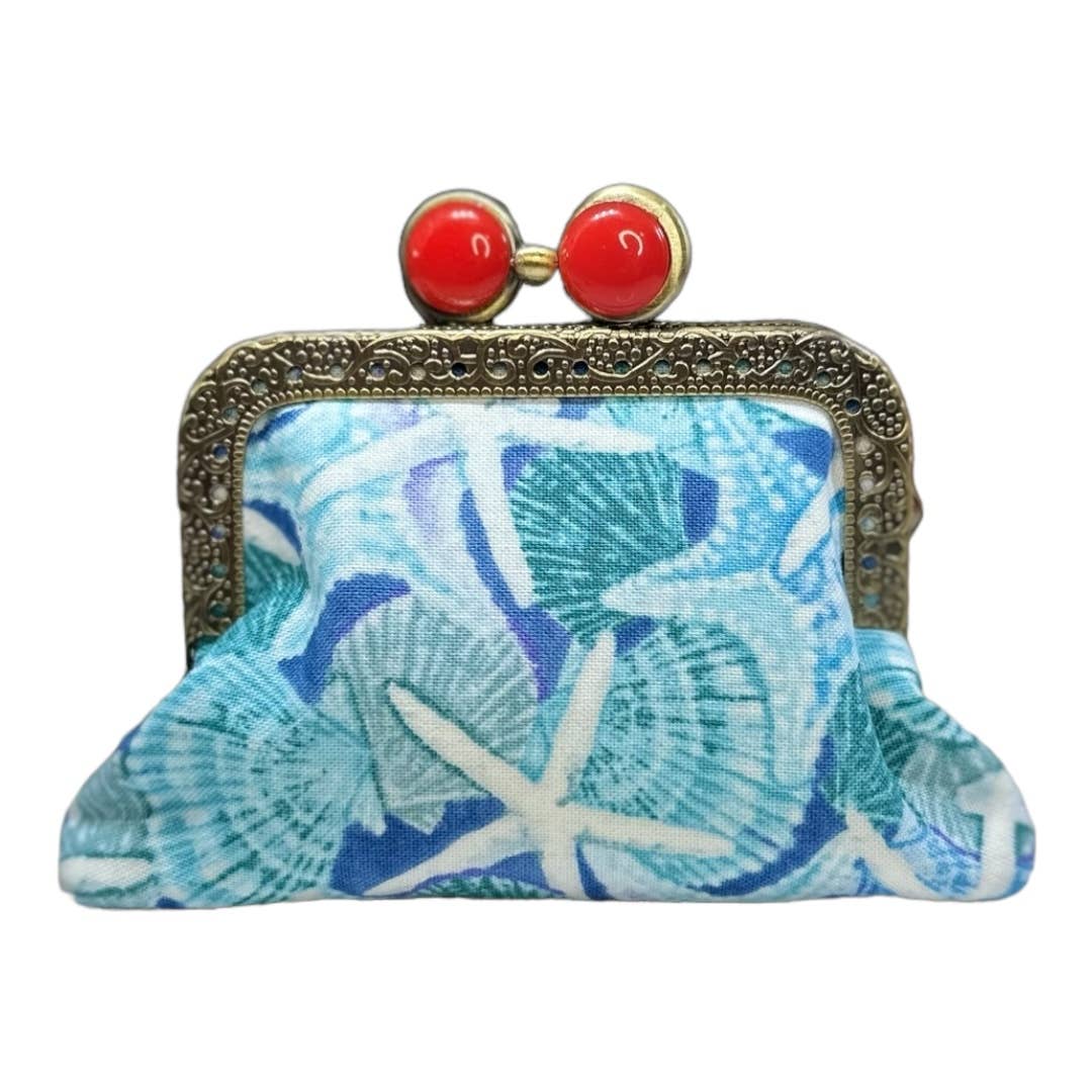 Kiki & Syds Mini Clutch Coin Purse - SeaGlass Kiki & Syds
