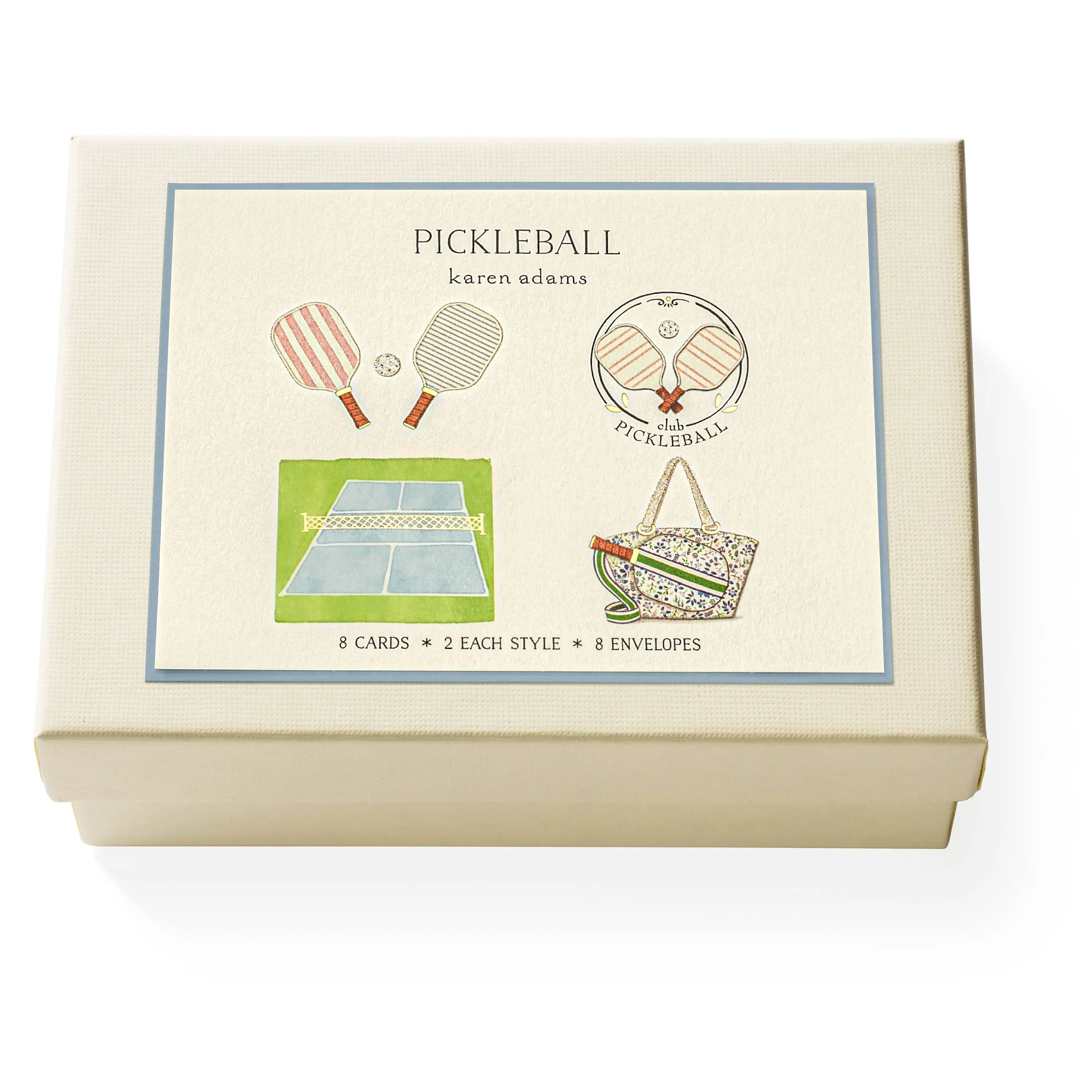 Pickleball Note Card Box Karen Adams Designs