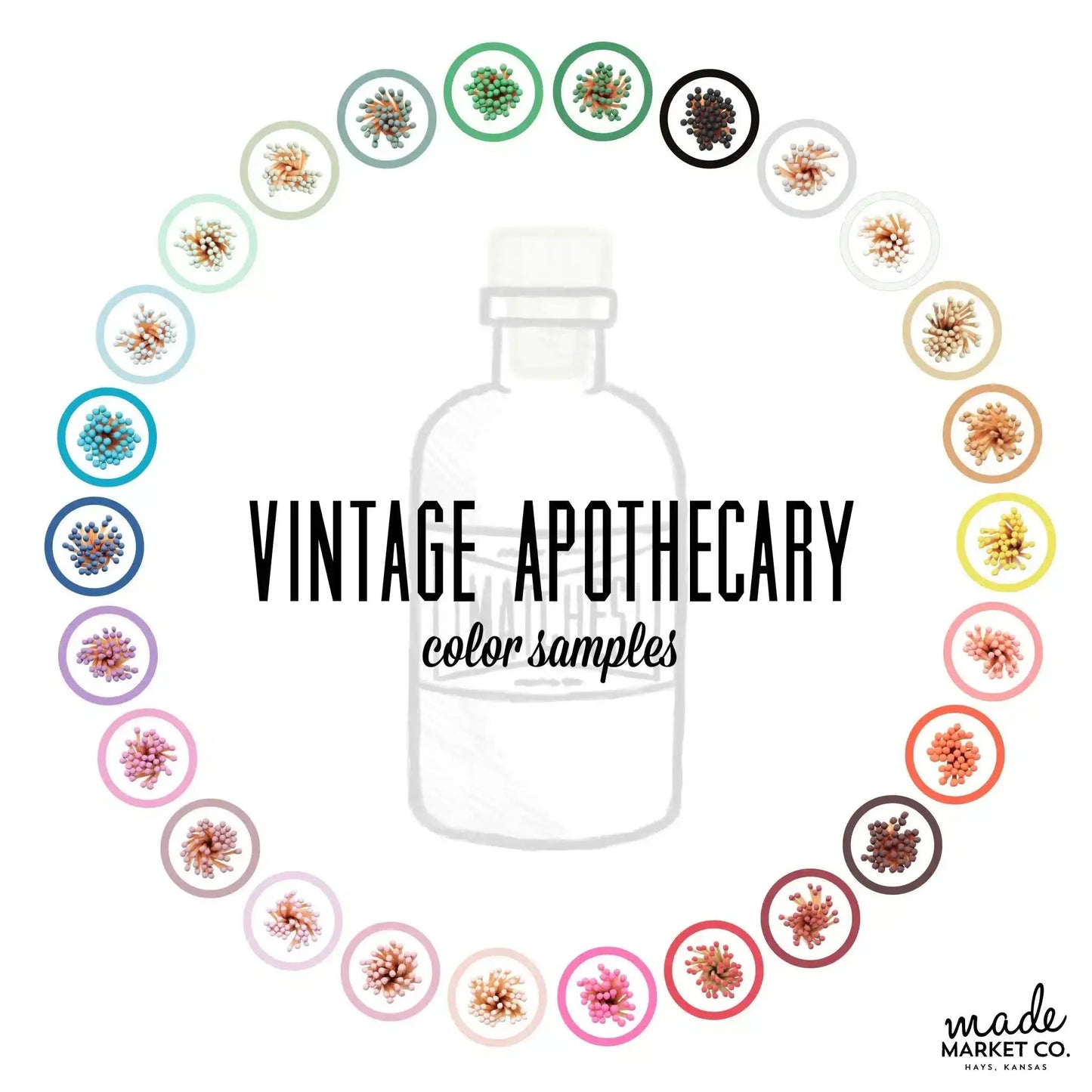 Vintage Apothecary Variety Matches Made Market Co.