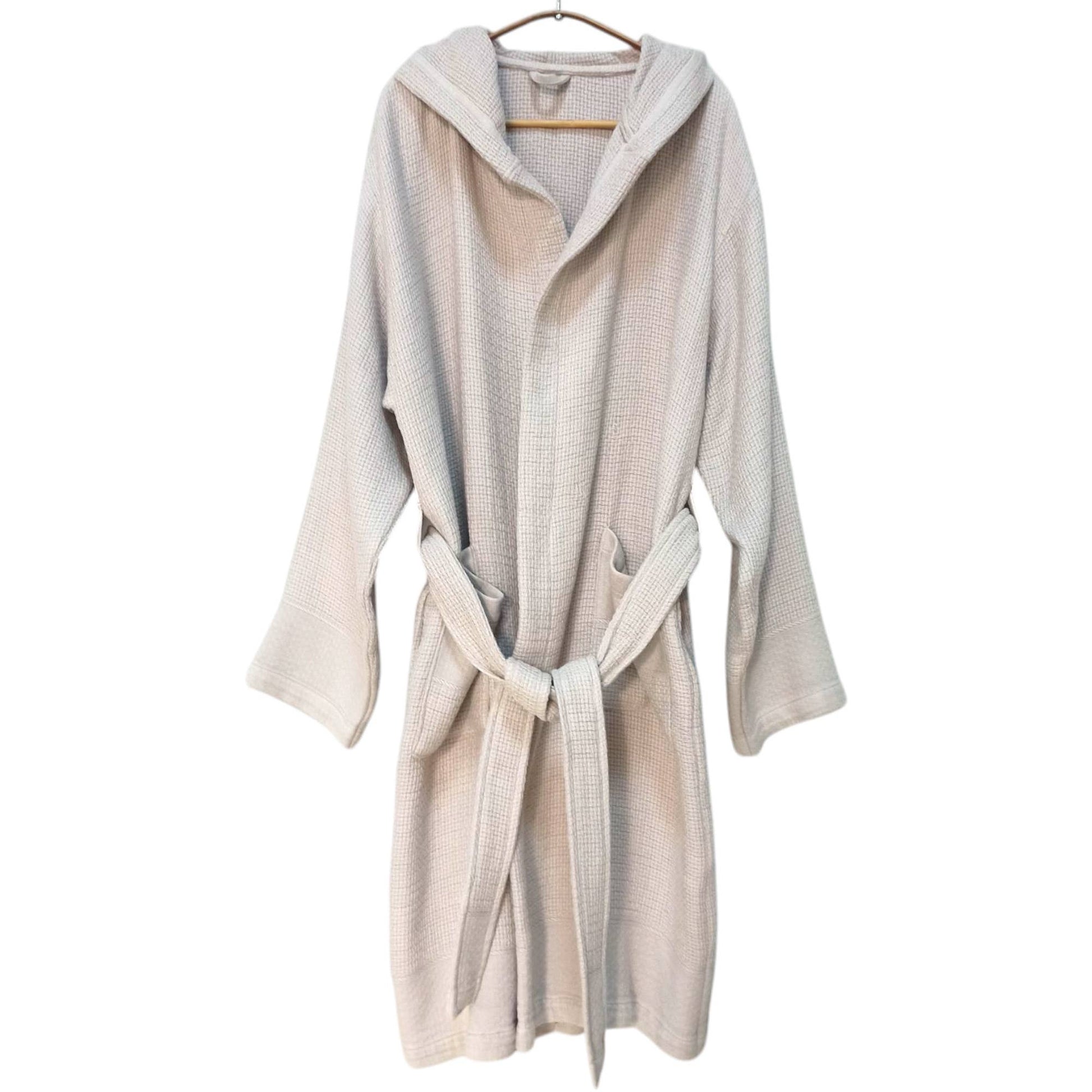 Stonewash Bathrobe Turkish Cotton LightWeight Hood Quick-dry Kikoya