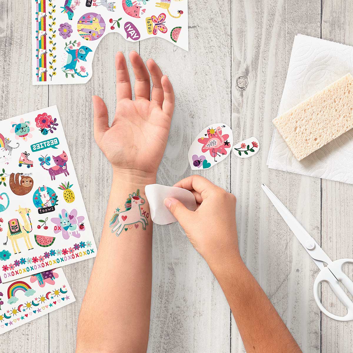 Tattoo Palooza Glitter Temporary Tattoos - Mermaid Magic - 3 Sheets OOLY