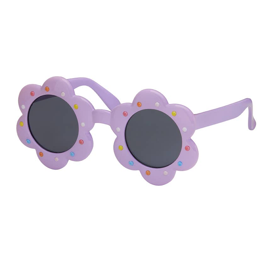 Kids Polka Dots Flower Sunglasses