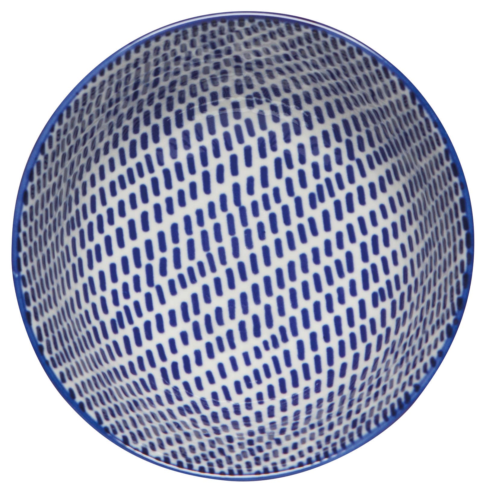 Orange Blue Blossom Stamped Bowl 4 Inch Now Designs by Danica