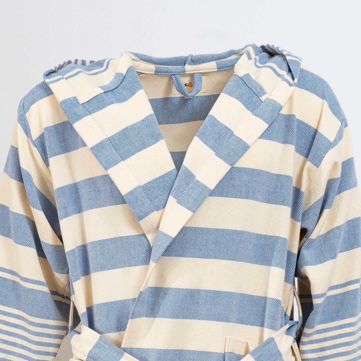 Bathrobe Turkish Cotton LightWeight Summer Hood Kimono Robe