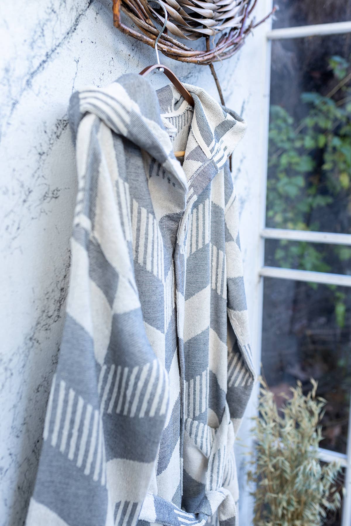 Raised Terry Bathrobe Turkish Cotton Light Weight Quick-dry