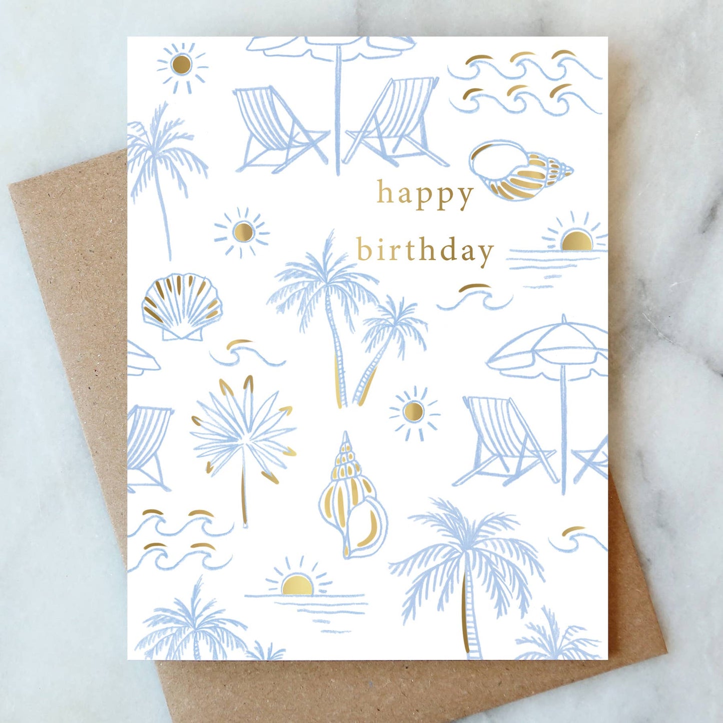 Beachy Birthday Greeting Card | Birthday Card