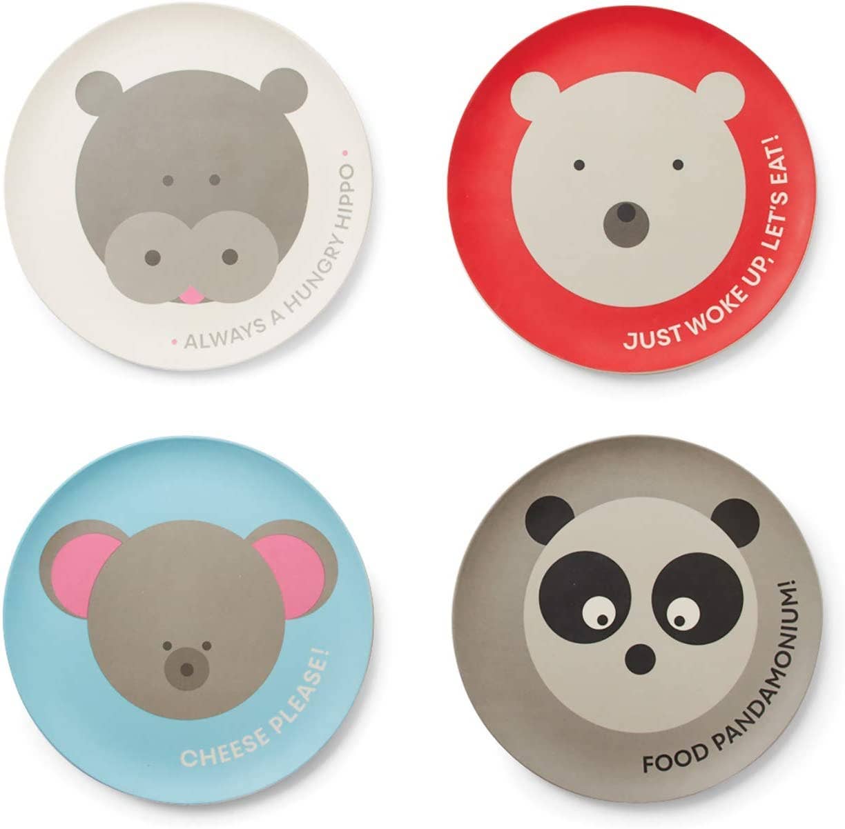 Animal Plates, Set of 4