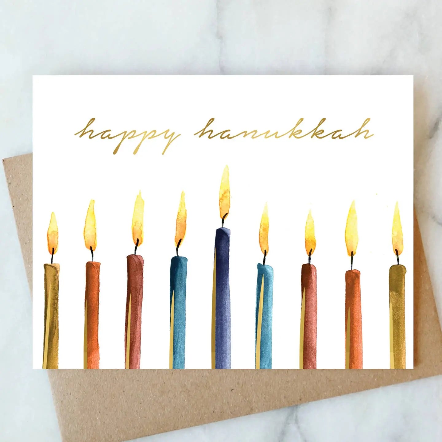 Happy Hanukkah Greeting Card | Holiday Card Abigail Jayne Design