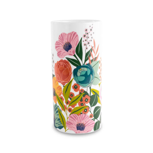 Cylinder Vase, Garden Blooms