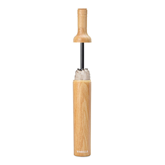 Wood Look Bottle Umbrella Vinrella