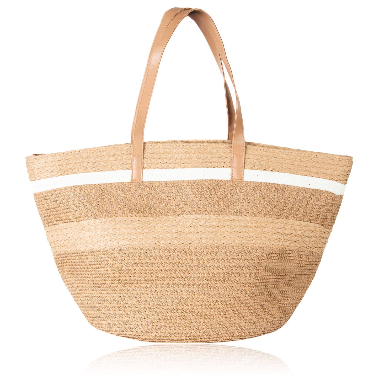 Ginger Stripe Beach Tote
Bag