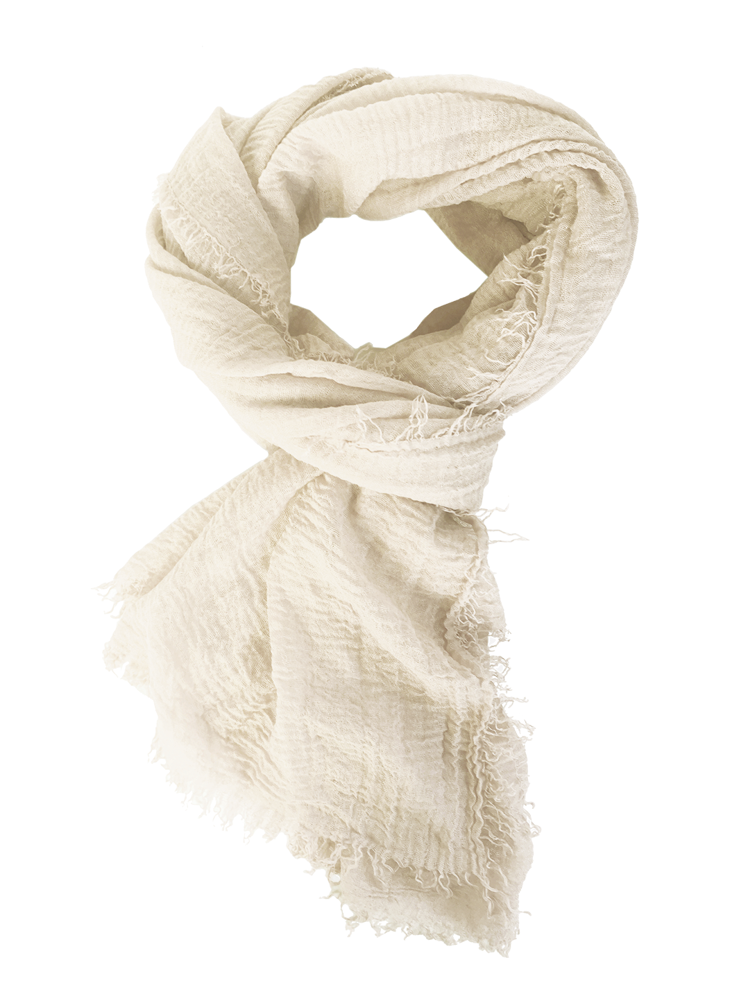 Cream Boho Scarf Rubyzaar