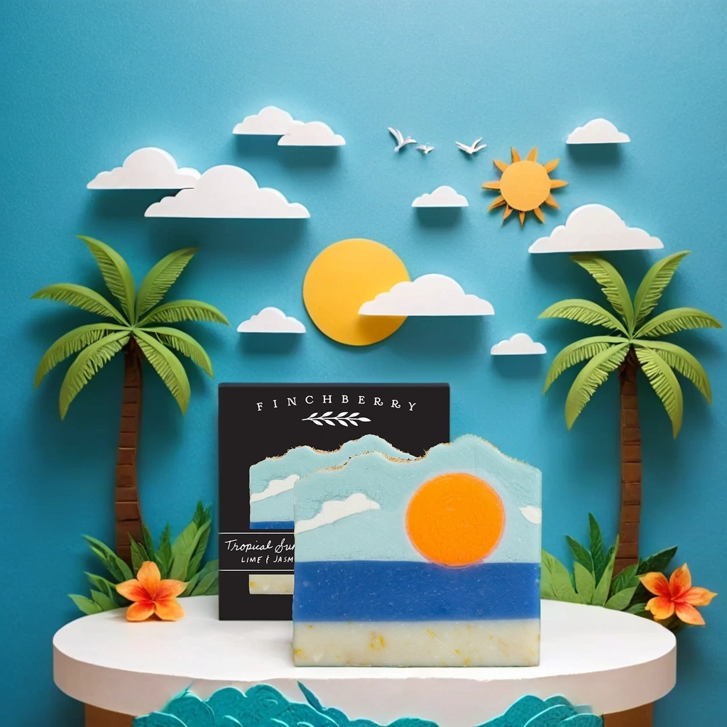 Tropical Sunshine Vegan-friendly Gluten-free Boxed Soap FinchBerry
