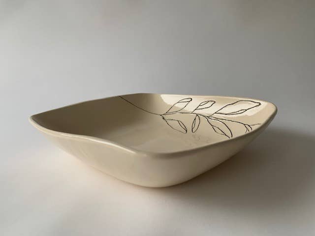 Olive Branch Square Bowl