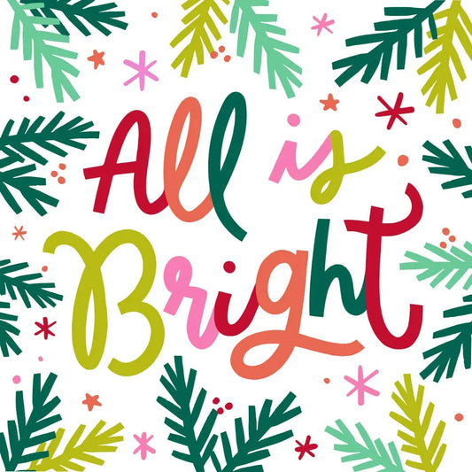 Holiday Cocktail Napkins | All Is Bright - 20ct soiree-sisters