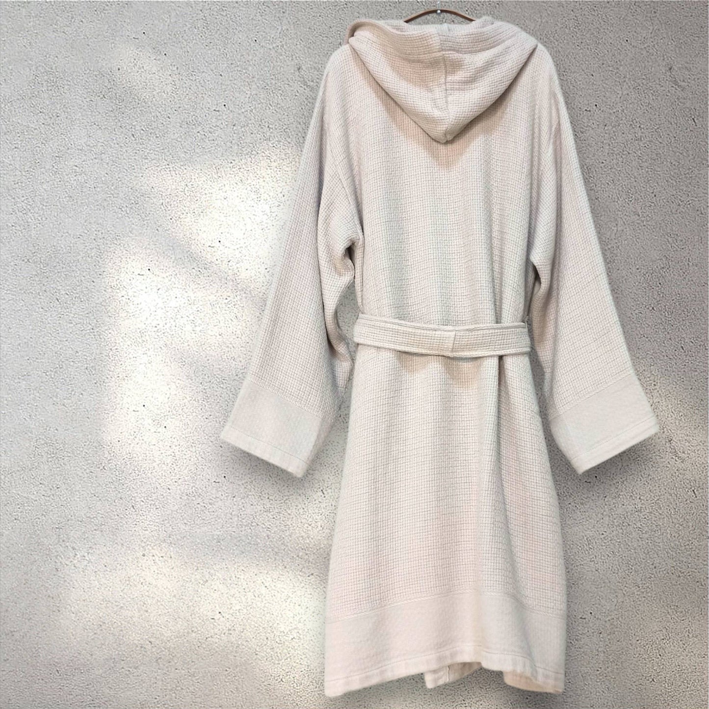 Stonewash Bathrobe Turkish Cotton LightWeight Hood Quick-dry Kikoya