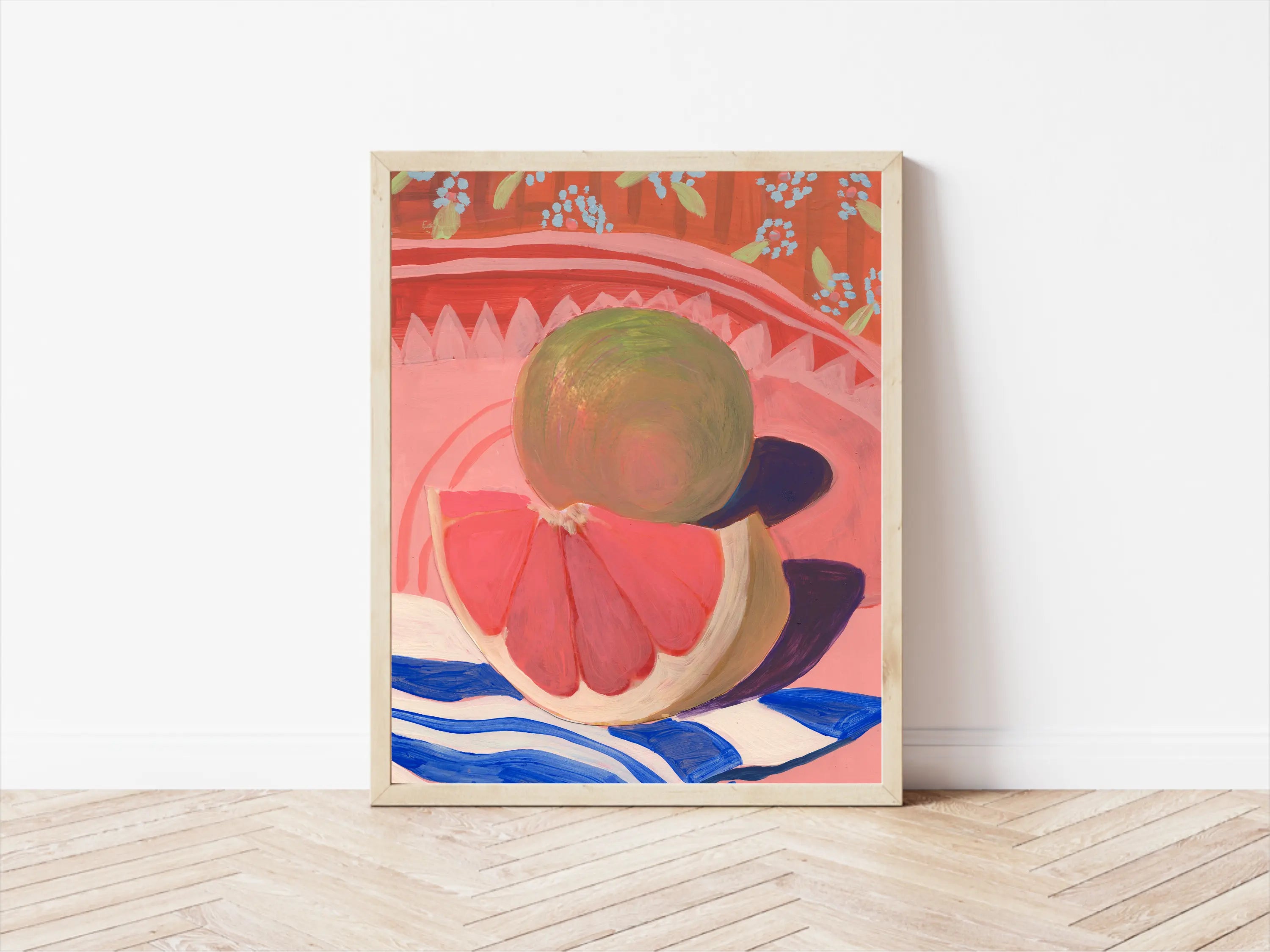 Grapefruit Still Life Print El Baker Art