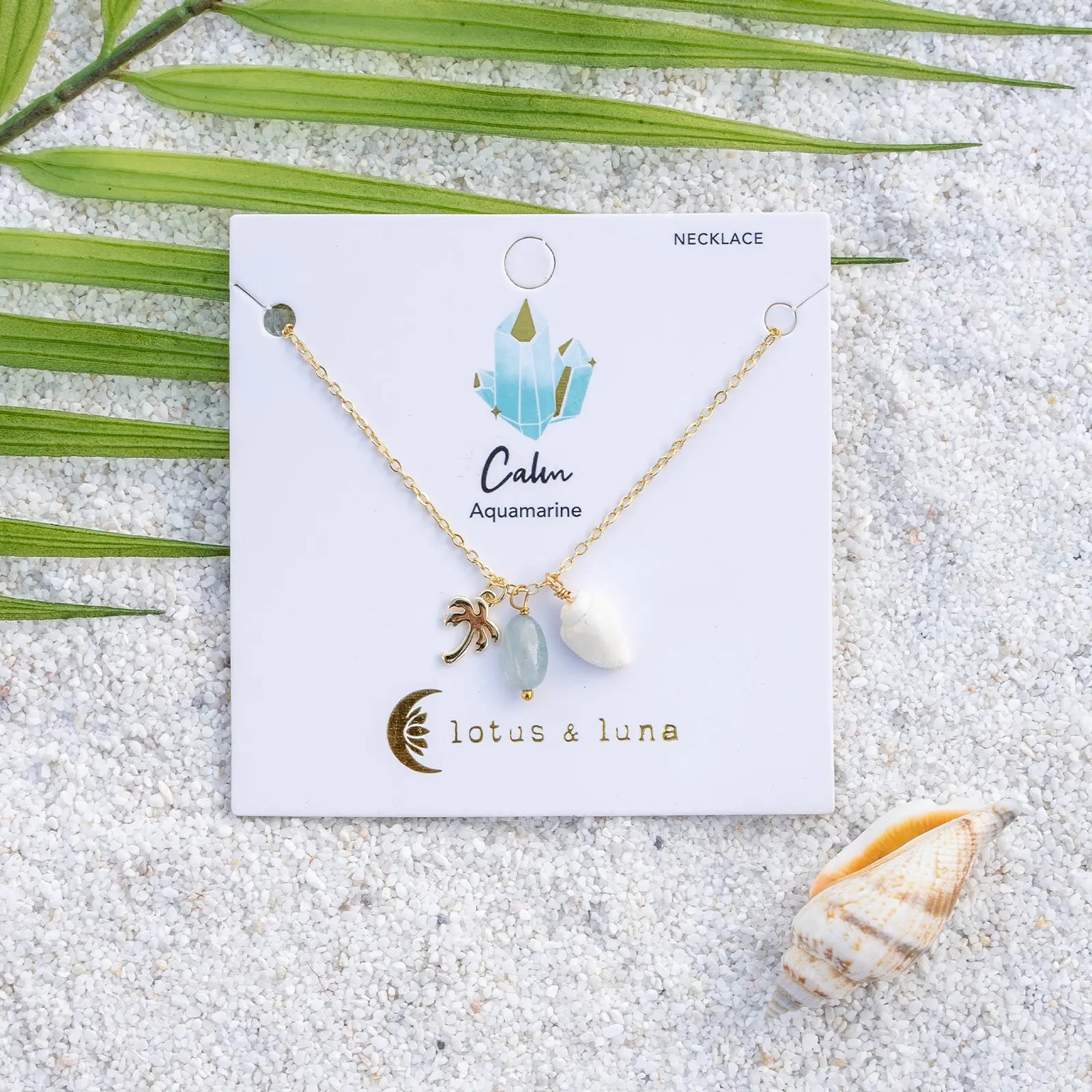 Aqua Harmony Onshore Necklace Lotus and Luna