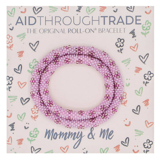 Mommy & Me Bracelets Orchid - Great gifts for mom Aid Through Trade