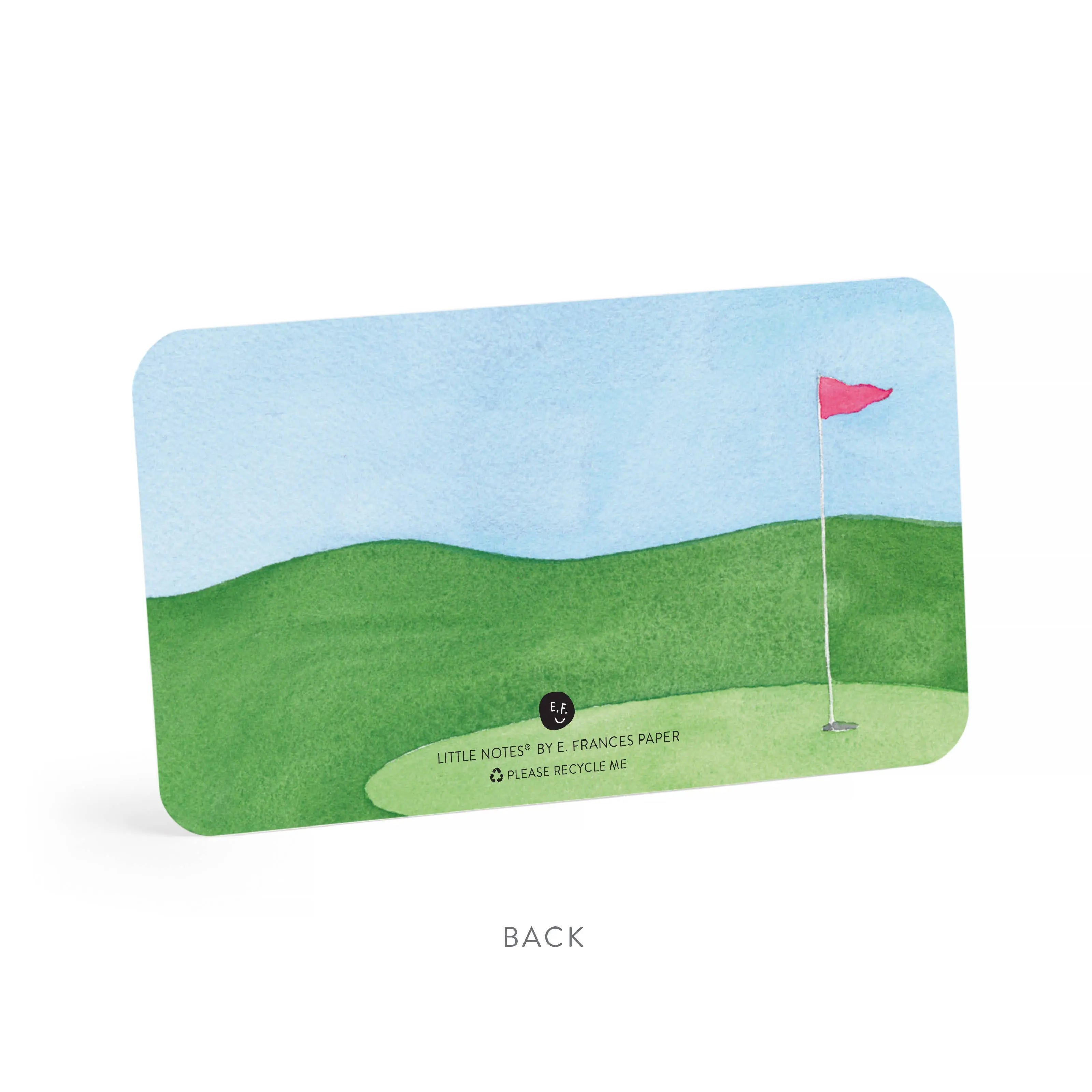 Golf Tee Little Notes E. Frances Paper