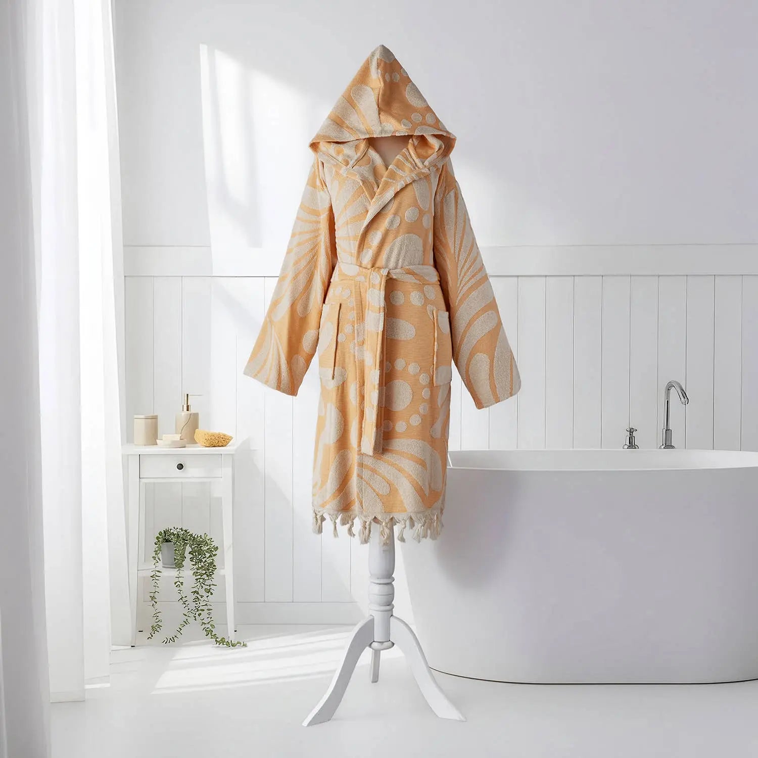 Swirl Bathrobe Turkish Cotton Quick dry Resort Robe Kikoya