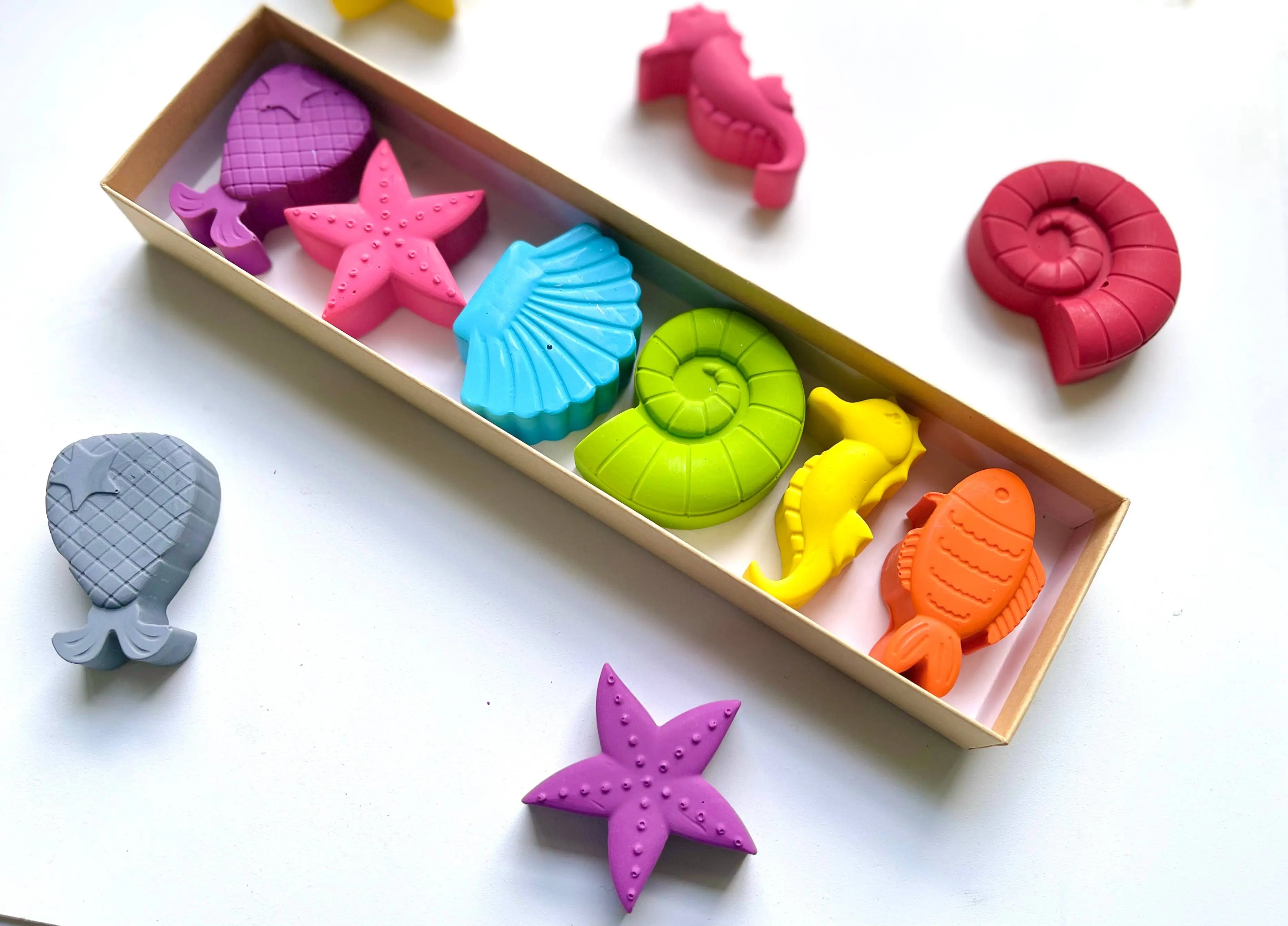Mermaid Crayons Gift Box KagesKrayons