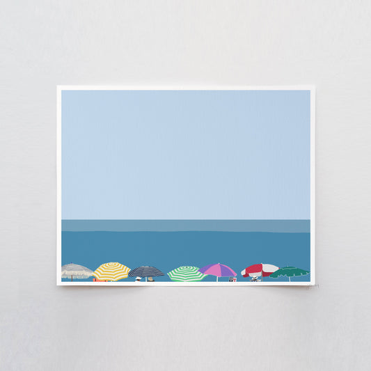 Beach Umbrellas Art Print
