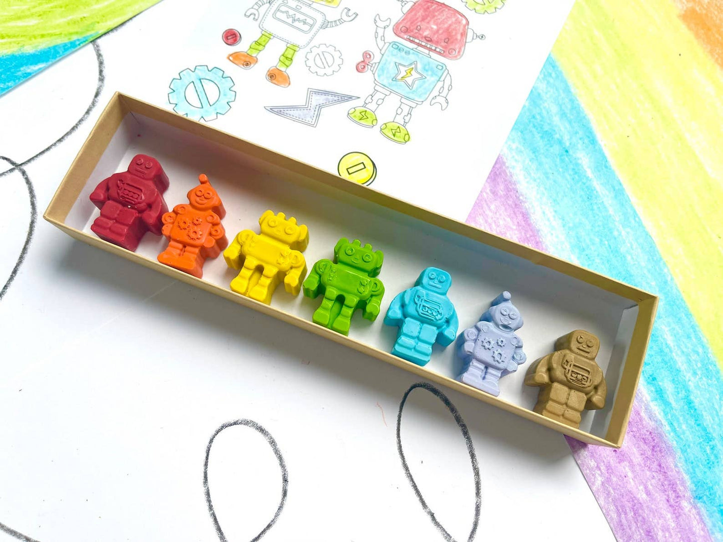 Robot Crayons Gift Box