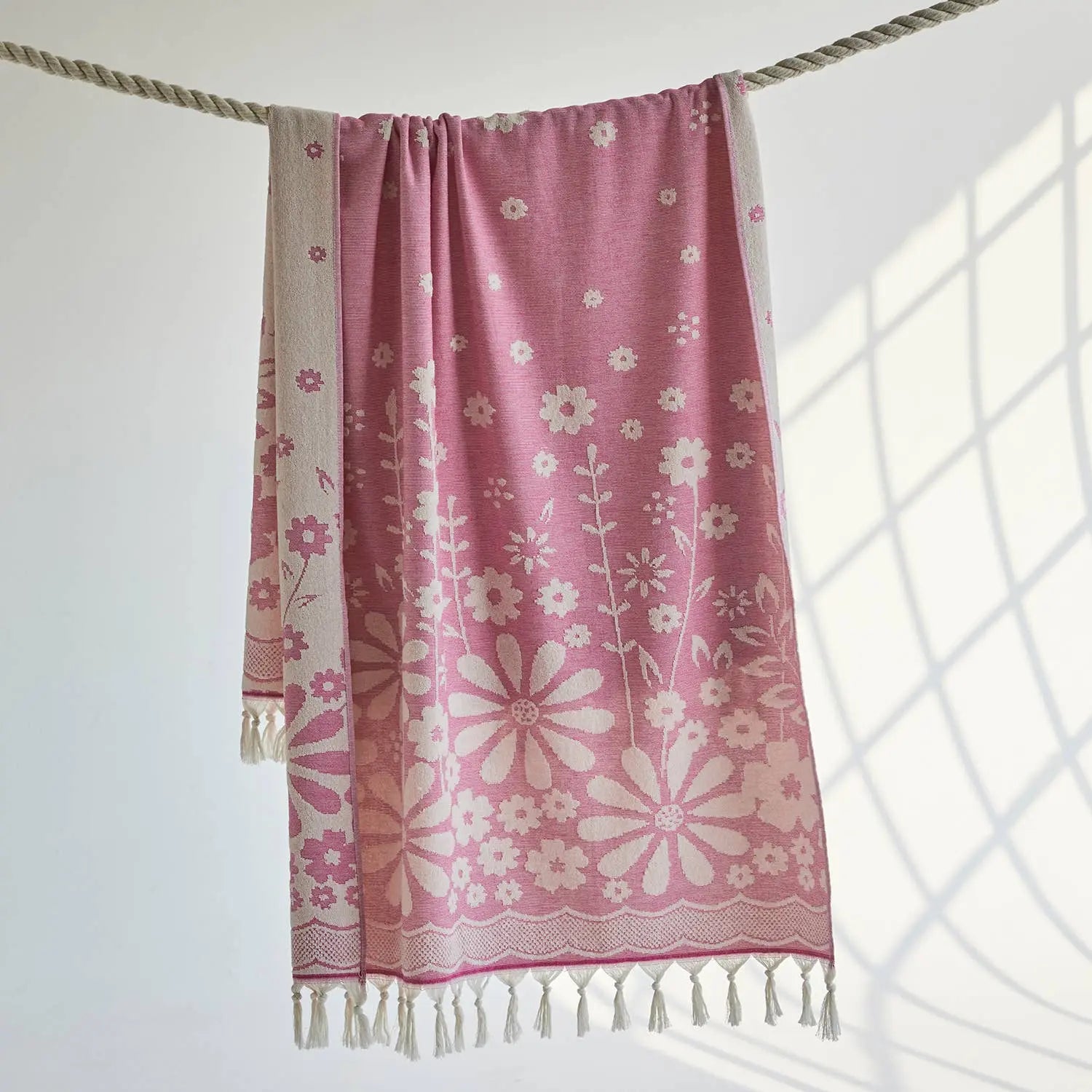 Daisy Turkish Terry Beach Bath Towels 100% Cotton 36x66 Spa Kikoya