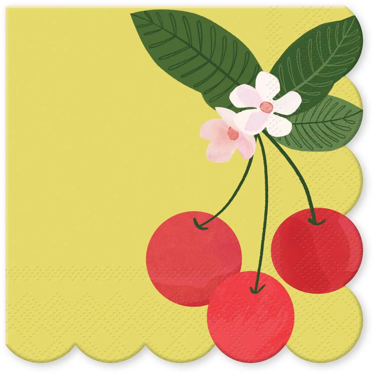 Fruit & Fleur Cherries Beverage Napkins Punch Studio