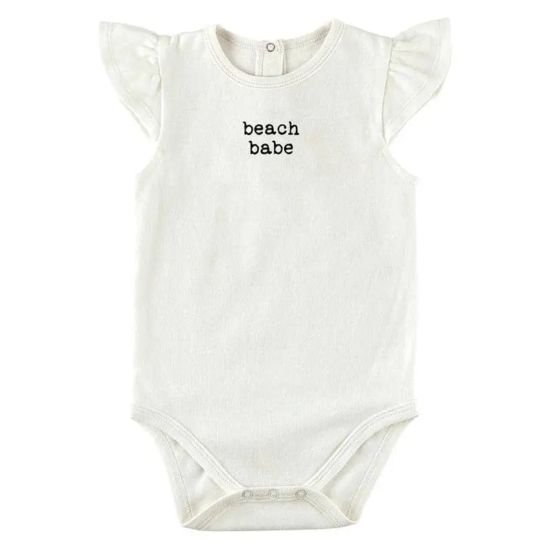 Ruffle Sleeve Snapshirt - Beach Babe Stephan Baby by Creative Brands