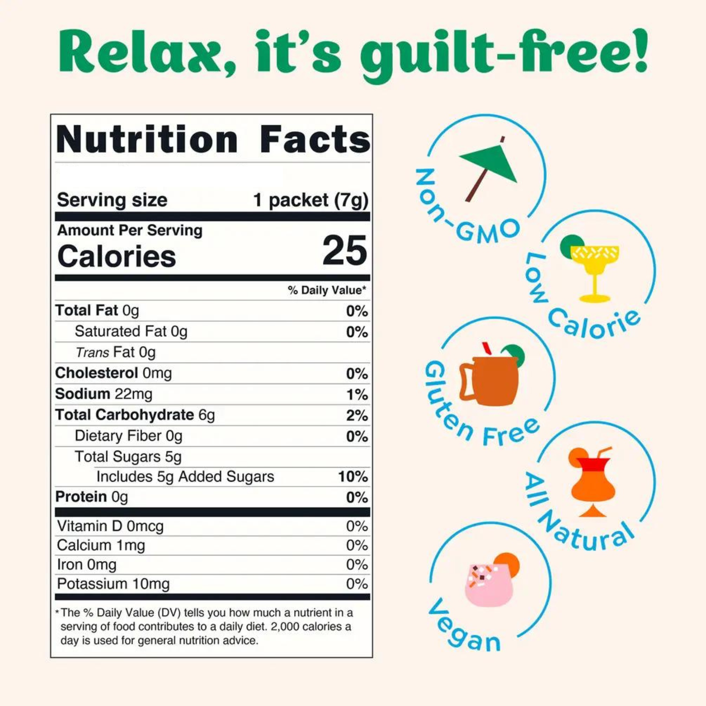 Mango Margarita Cocktail Mixer - 6 Servings Multipack Craftmix