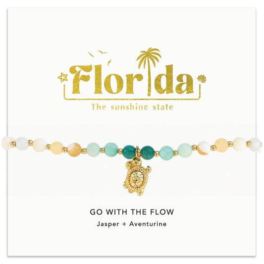 Go with the Flow Florida Charm Bracelet Lotus and Luna