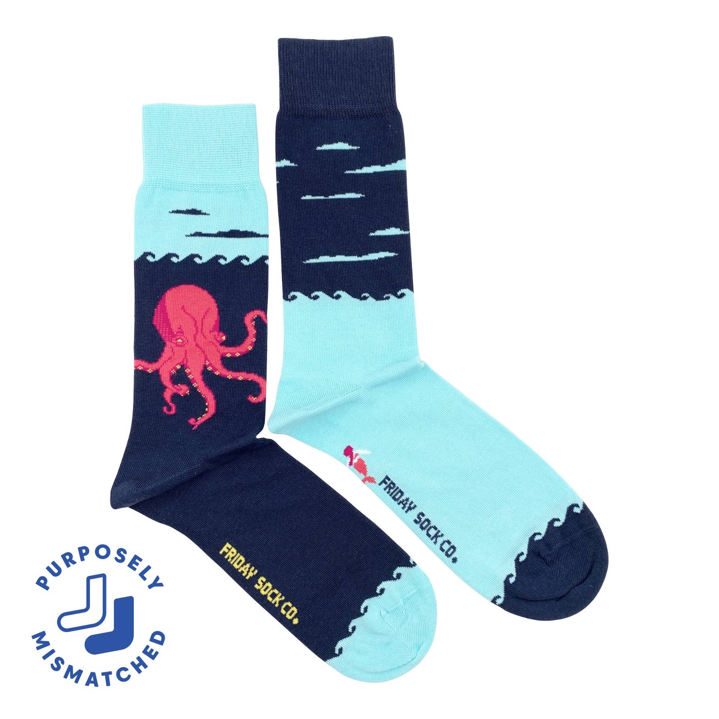 Kraken & Ship Socks Mens Friday Sock Co.